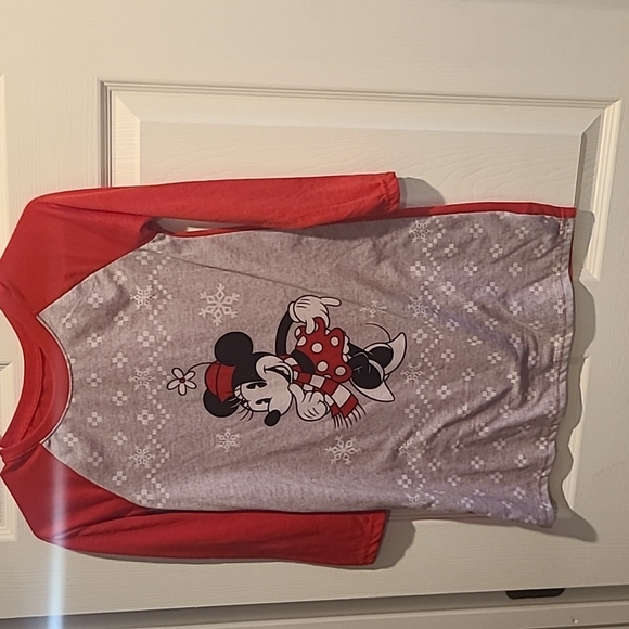Disney | Pajamas | Girls Minnie Mouse Winter Themed Nightgown With ...
